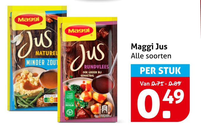 maggi jus naturel minder zout good rundvlees gehaktbal soorten stuk folder aanbieding bij Hoogvliet Maggi jus folder aanbieding bij Hoogvliet - details