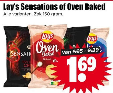 Lays   chips folder aanbieding bij  Dirk - details