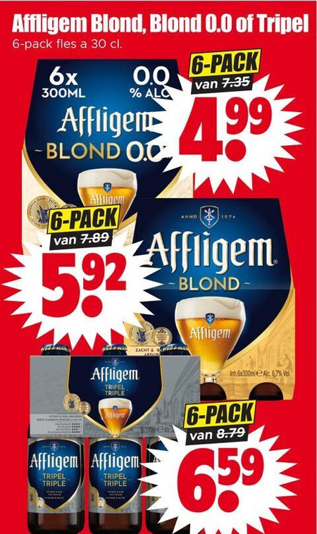 Affligem   speciaalbier folder aanbieding bij  Dirk - details