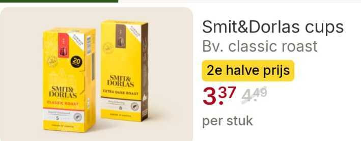 Smit en Dorlas   koffiecups folder aanbieding bij  Picnic - details