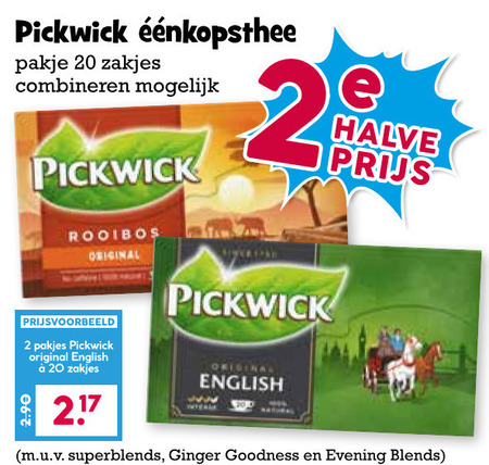 Pickwick   thee folder aanbieding bij  Boons&nbsp;Markt - details