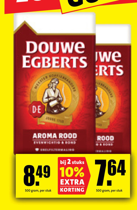 Douwe Egberts   koffie folder aanbieding bij  Boni - details
