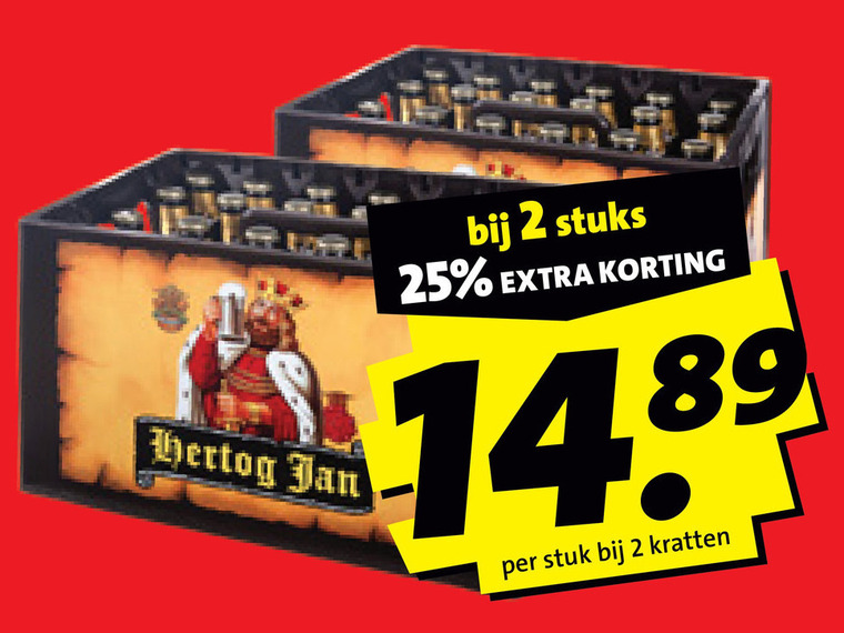 Hertog Jan   krat bier folder aanbieding bij  Boni - details