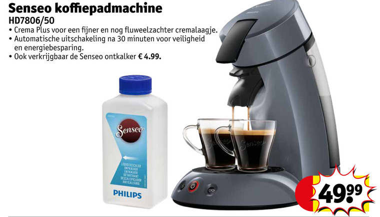 Philips   koffiepadmachine folder aanbieding bij  Kruidvat - details