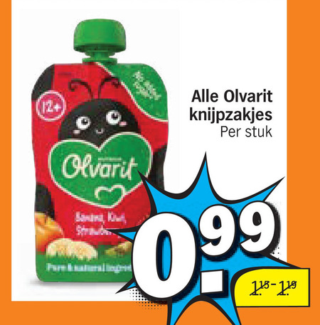 Olvarit   babyvoeding folder aanbieding bij  Albert&nbsp;Heijn - details