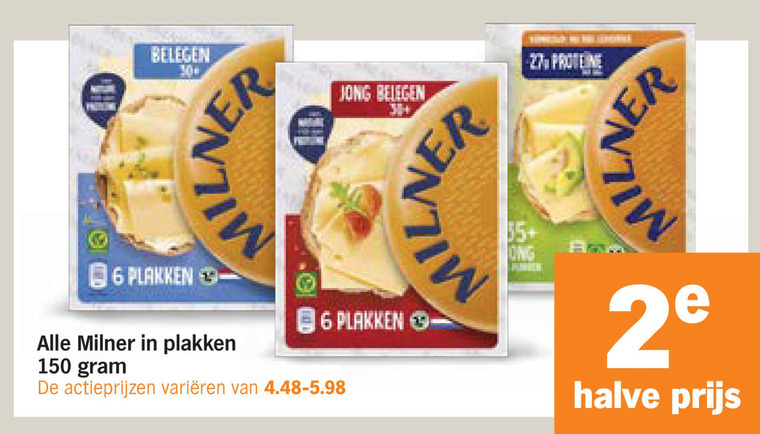 Milner   kaasplakken folder aanbieding bij  Albert&nbsp;Heijn - details