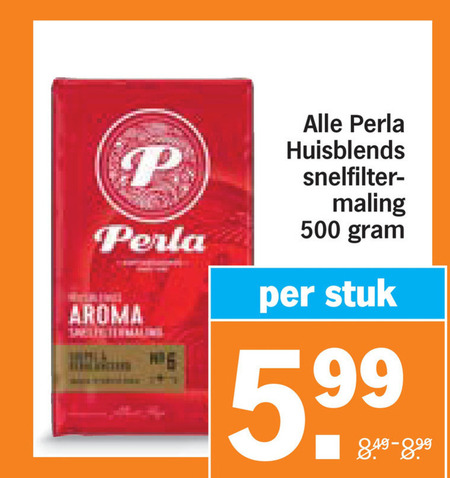 Perla   koffie folder aanbieding bij  Albert&nbsp;Heijn - details