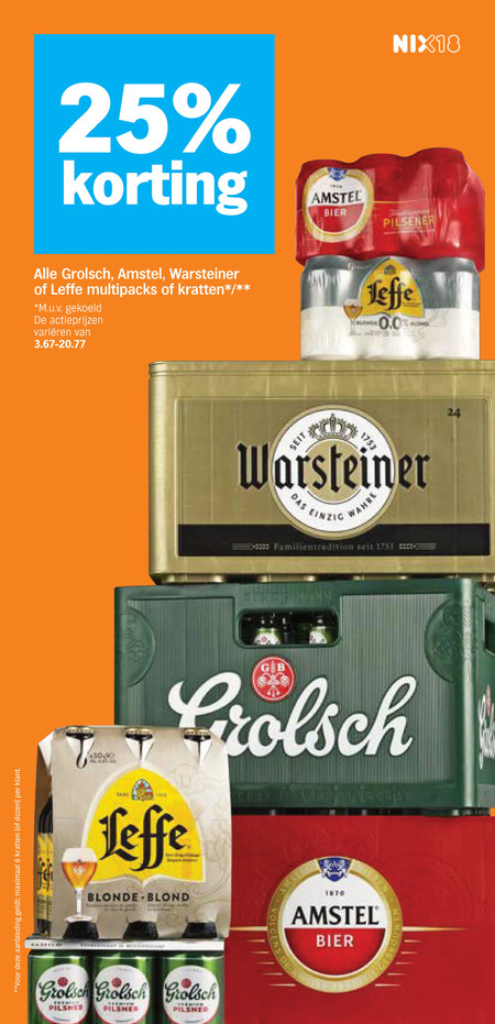 Amstel   krat bier folder aanbieding bij  Albert&nbsp;Heijn - details