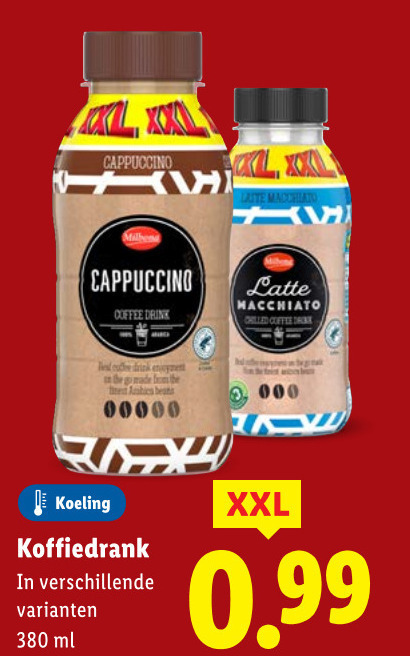 Milbona   ijskoffie folder aanbieding bij  Lidl - details