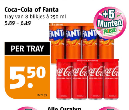 Fanta   frisdrank, cola folder aanbieding bij  Poiesz - details