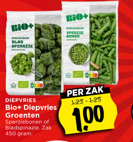 Bio Plus   diepvriesgroente folder aanbieding bij  Vomar - details