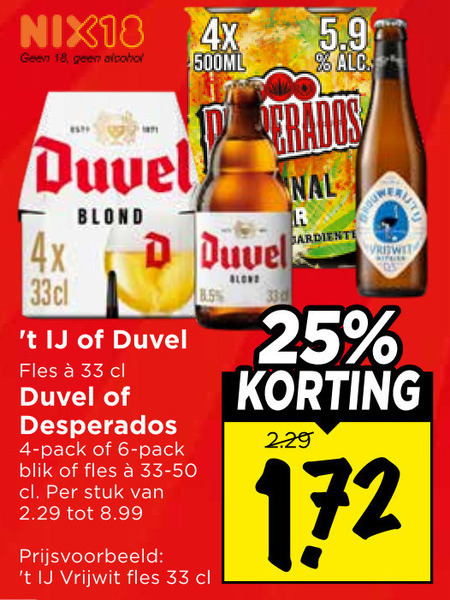 Desperados   speciaalbier folder aanbieding bij  Vomar - details