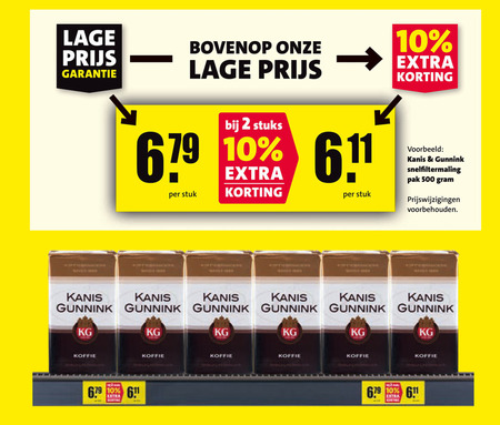 Kanis en Gunnink   koffie folder aanbieding bij  Nettorama - details