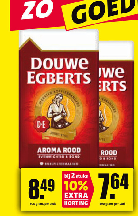 Douwe Egberts   koffie folder aanbieding bij  Nettorama - details