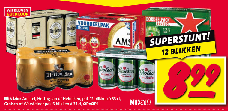 Hertog Jan   blikje bier folder aanbieding bij  Nettorama - details