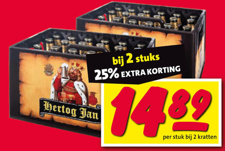 Hertog Jan   krat bier folder aanbieding bij  Nettorama - details