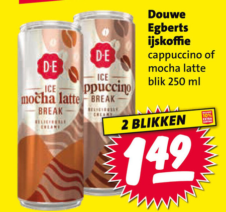 Douwe Egberts   ijskoffie folder aanbieding bij  Nettorama - details