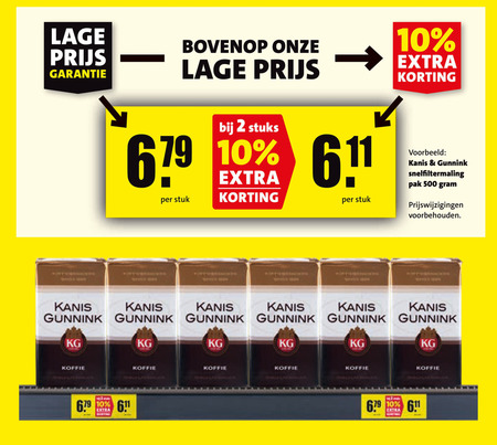 Kanis en Gunnink   koffie folder aanbieding bij  Boni - details