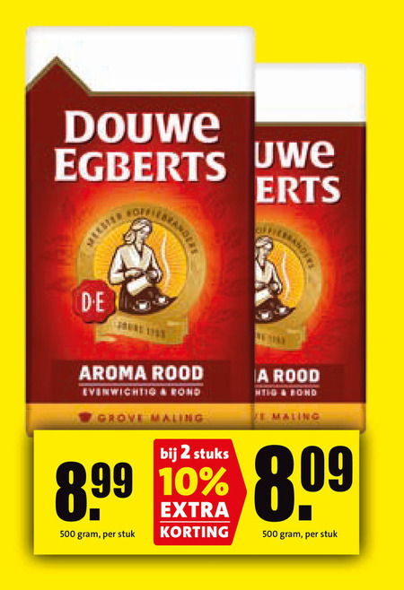 Douwe Egberts   koffie folder aanbieding bij  Boni - details