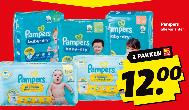 Pampers   luiers, luierbroekjes folder aanbieding bij  Boni - details