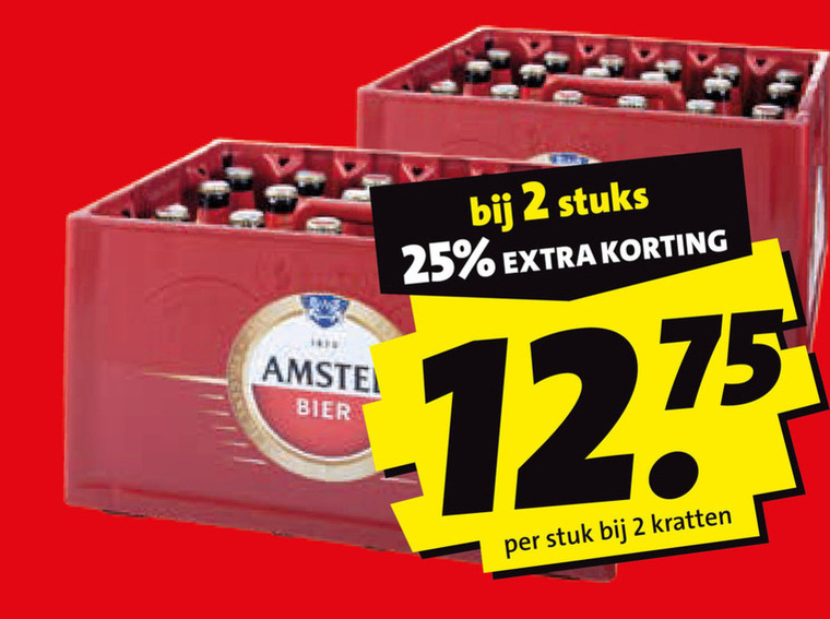 Amstel   krat bier folder aanbieding bij  Boni - details