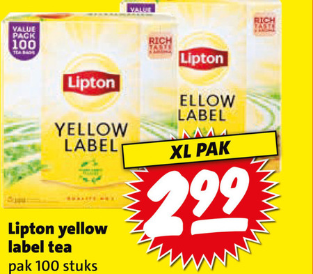 Lipton   thee folder aanbieding bij  Boni - details