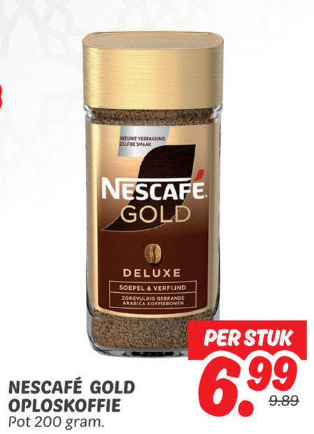 Nescafe   oploskoffie folder aanbieding bij  Dekamarkt - details