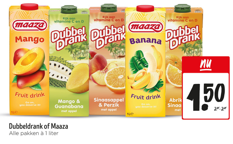 Maaza   fruitdrank folder aanbieding bij  Jumbo - details
