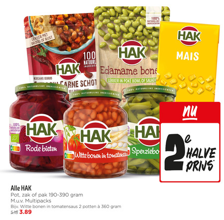 Hak   groenteconserven, bonen folder aanbieding bij  Jumbo - details