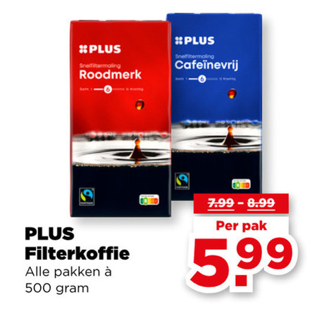 Plus Huismerk   koffie folder aanbieding bij  Plus - details