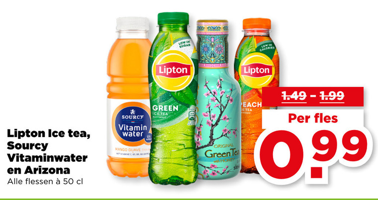 Arizona   ice tea, fruitdrank folder aanbieding bij  Plus - details