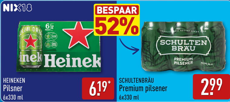 Schultenbrau   blikje bier folder aanbieding bij  Aldi - details