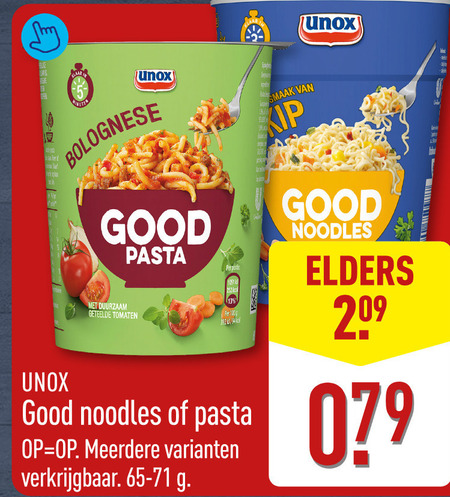 Unox   noodles folder aanbieding bij  Aldi - details