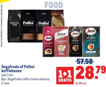 Pellini   koffiebonen folder aanbieding bij  Makro - details