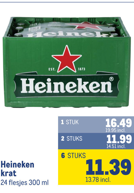 Heineken   krat bier folder aanbieding bij  Makro - details