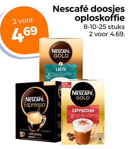 Nescafe   oploskoffie folder aanbieding bij  Trekpleister - details