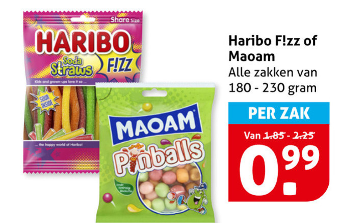 Haribo   snoep folder aanbieding bij  Hoogvliet - details