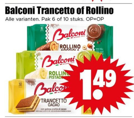 Balconi   koek folder aanbieding bij  Dirk - details