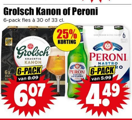 Peroni   speciaalbier folder aanbieding bij  Dirk - details