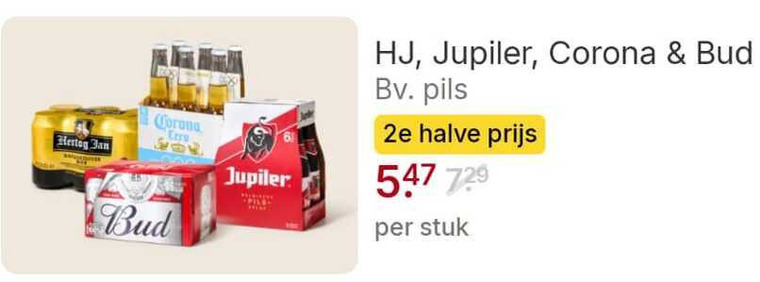 Jupiler   speciaalbier, blikje bier folder aanbieding bij  Picnic - details