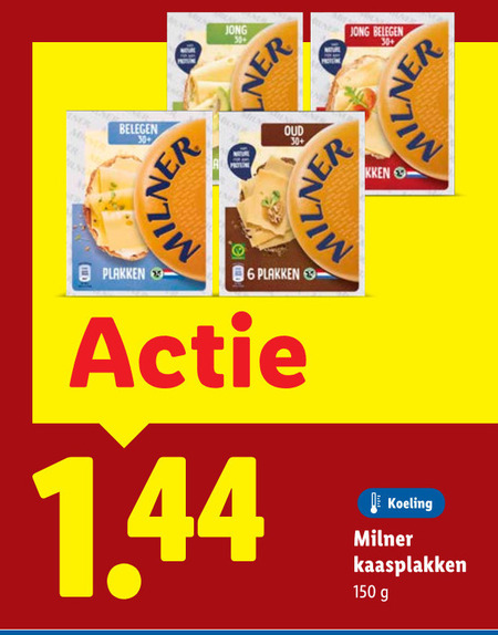 Milner   kaasplakken folder aanbieding bij  Lidl - details