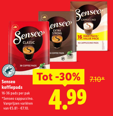 Douwe Egberts Senseo   koffiepad folder aanbieding bij  Lidl - details