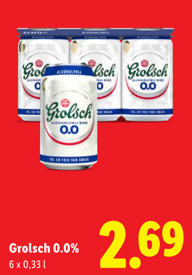 Grolsch   alcoholvrij bier folder aanbieding bij  Lidl - details