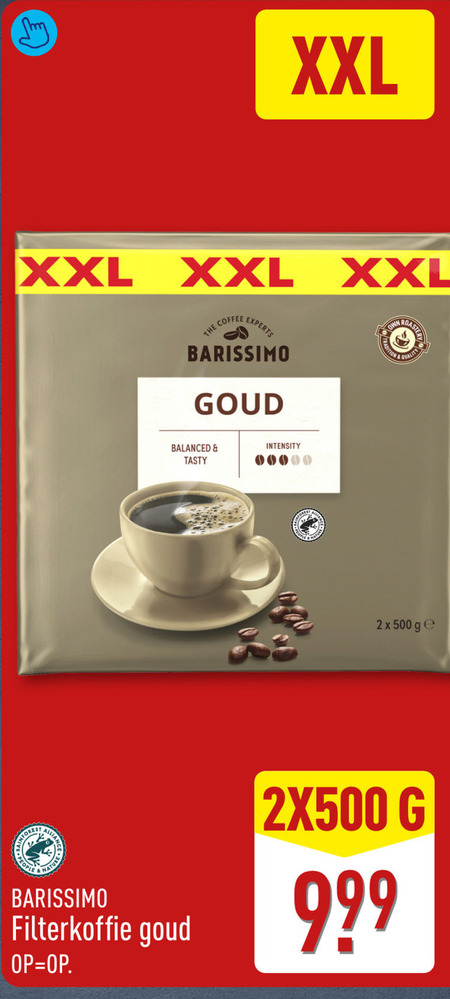 Barissimo   koffie folder aanbieding bij  Aldi - details