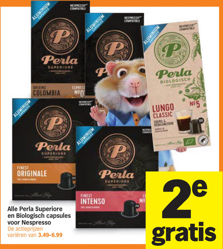 Perla   koffiecups folder aanbieding bij  Albert&nbsp;Heijn - details