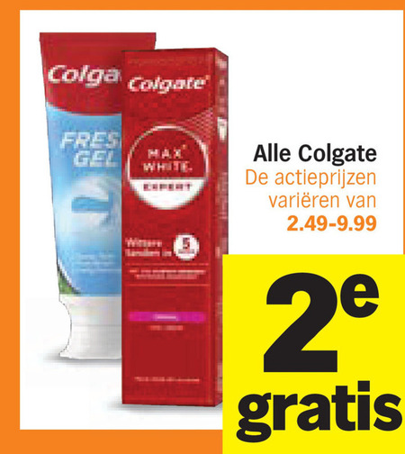 Colgate   tandpasta folder aanbieding bij  Albert&nbsp;Heijn - details