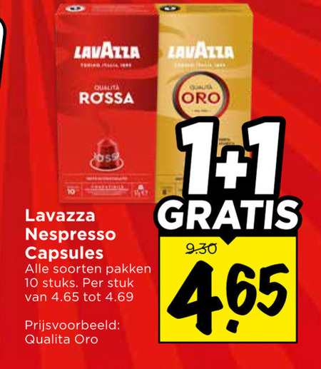Lavazza   koffiecups folder aanbieding bij  Vomar - details