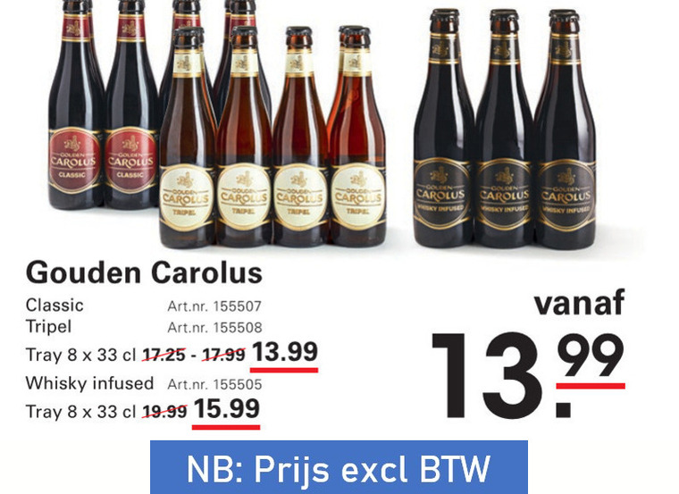 Gouden Carolus   speciaalbier folder aanbieding bij  Sligro - details