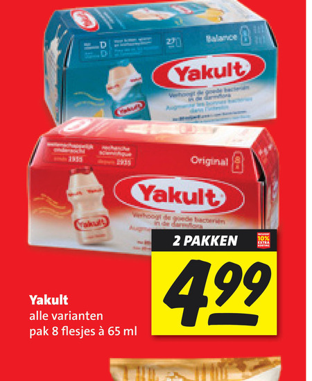 Yakult   drinkyoghurt folder aanbieding bij  Boni - details