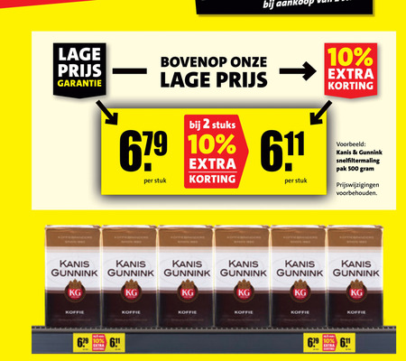 Kanis en Gunnink   koffie folder aanbieding bij  Boni - details